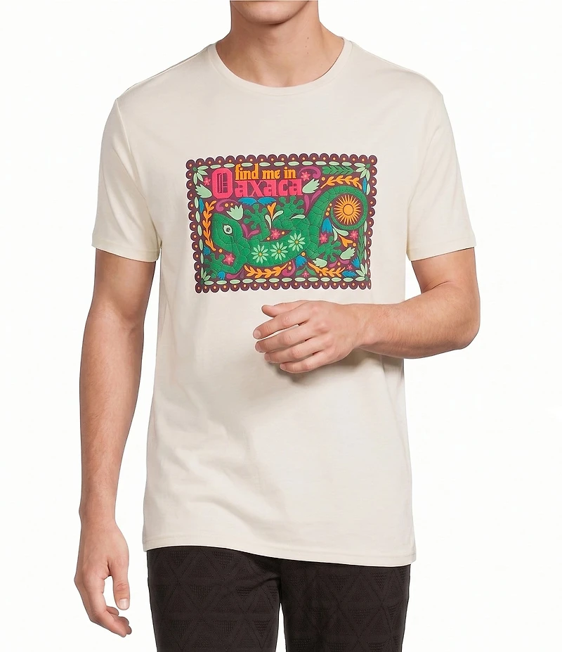 Murano Oaxaca Collection Slim Fit Screen Print Short Sleeve T-Shirt