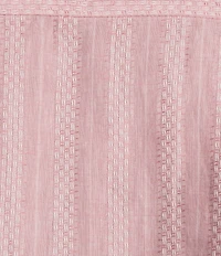 Murano Oaxaca Collection Slim Fit Linen Stripe Short Sleeve Woven Shirt