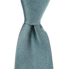 Murano Big & Tall Oscar Solid 3 1/8#double; Woven Silk Tie