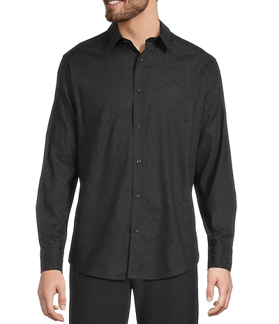 Murano Paisley Jacquard Long Sleeve Woven Shirt