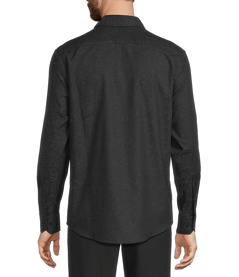 Murano Paisley Jacquard Long Sleeve Woven Shirt