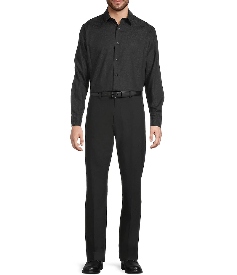 Murano Paisley Jacquard Long Sleeve Woven Shirt