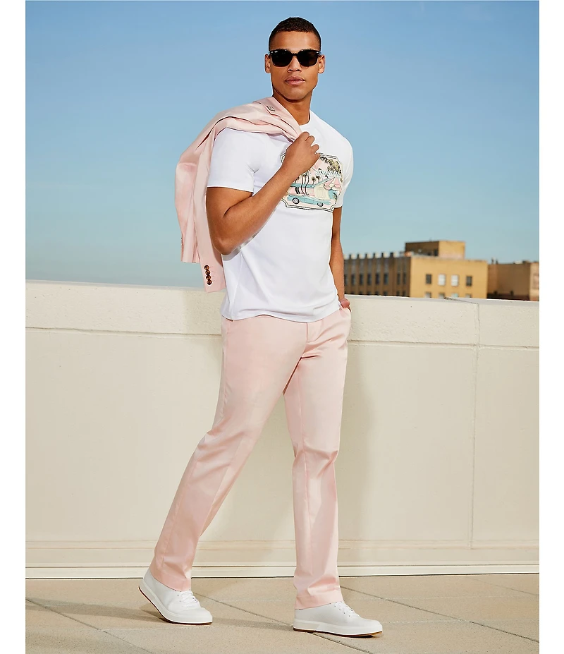 Murano Palm Springs Collection Alex Slim Fit Sateen Suit Separates Dress Pants