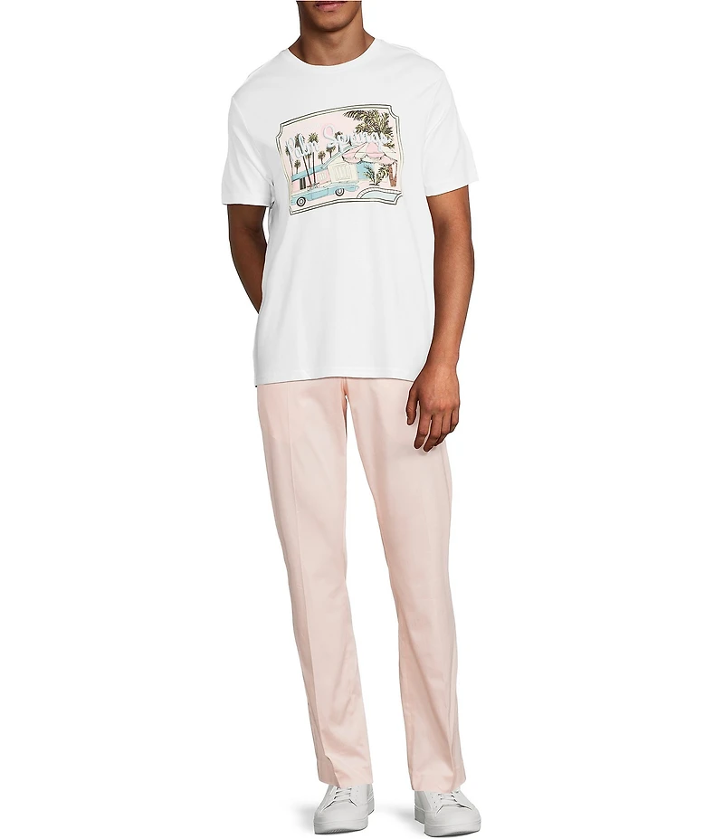 Murano Palm Springs Collection Classic Fit Screen Print Short Sleeve T-Shirt