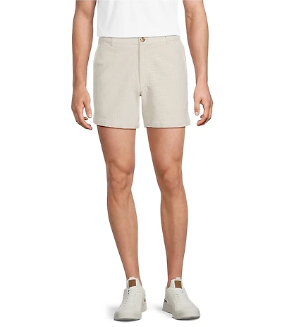 Murano Palm Springs Collection Eyelet Geo Print 5.5#double; Inseam Shorts