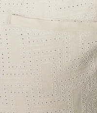 Murano Palm Springs Collection Eyelet Geo Print 5.5#double; Inseam Shorts