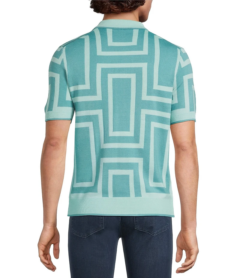 Murano Palm Springs Collection Jacquard Button Front Shirt