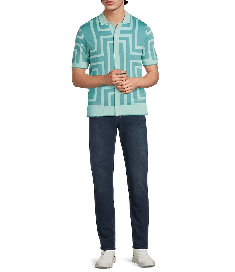 Murano Palm Springs Collection Jacquard Button Front Shirt