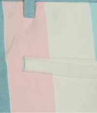 Murano Palm Springs Collection Linen Blend Stripe 5.5#double; Inseam Shorts