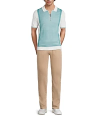 Murano Palm Springs Collection Quarter-Zip Short Sleeve Polo Shirt