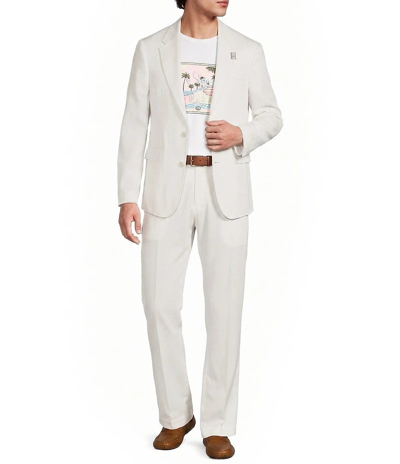 Murano Palm Springs Collection Slim Fit Contrast Stitch Suit Separates Jacket