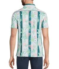 Murano Palm Springs Collection Slim Fit Stripe Button Front Shirt