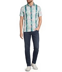 Murano Palm Springs Collection Slim Fit Stripe Button Front Shirt