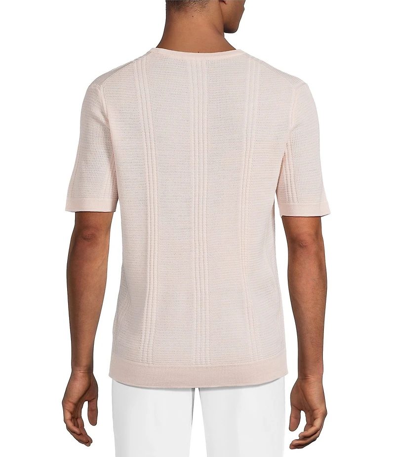 Murano Palm Springs Collection Textured Short Sleeve T-Shirt