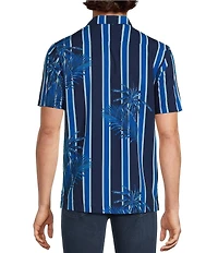 Murano Palm Stripe Cabana Camp Shirt