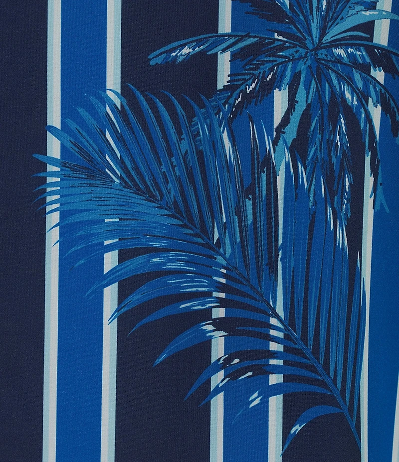 Murano Palm Stripe Cabana Camp Shirt