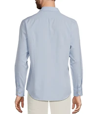 Murano Performance Athletic Fit Solid Stretch Long Sleeve Woven Shirt