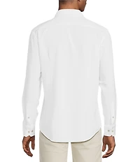 Murano Performance Athletic Fit Solid Stretch Long Sleeve Woven Shirt