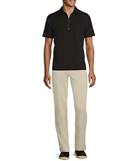 Murano Performance Stretch Quarter-Zip Short Sleeve Polo Shirt