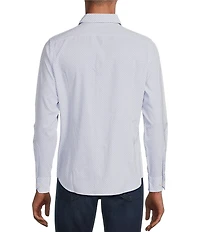 Murano Performance Stretch Slim Fit Medium Diamond Print Long Sleeve Woven Shirt