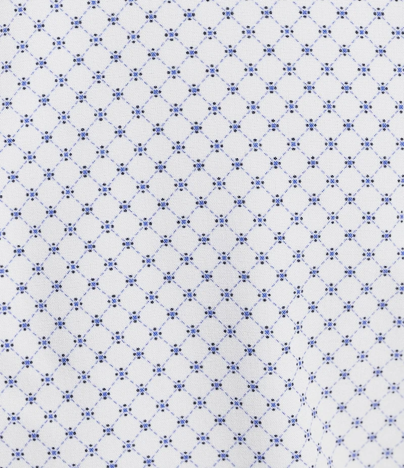 Murano Performance Stretch Slim Fit Medium Diamond Print Long Sleeve Woven Shirt