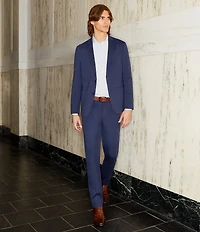 Murano Performance Stretch Slim Fit Medium Diamond Print Long Sleeve Woven Shirt