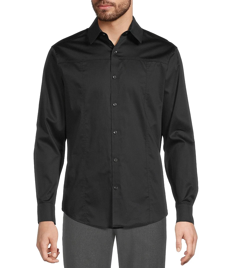 Murano Pieced Long Sleeve Woven Shirt