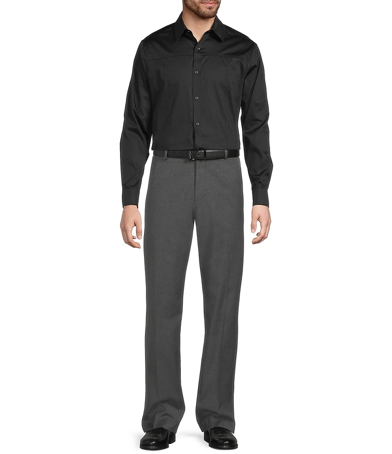 Murano Pieced Long Sleeve Woven Shirt