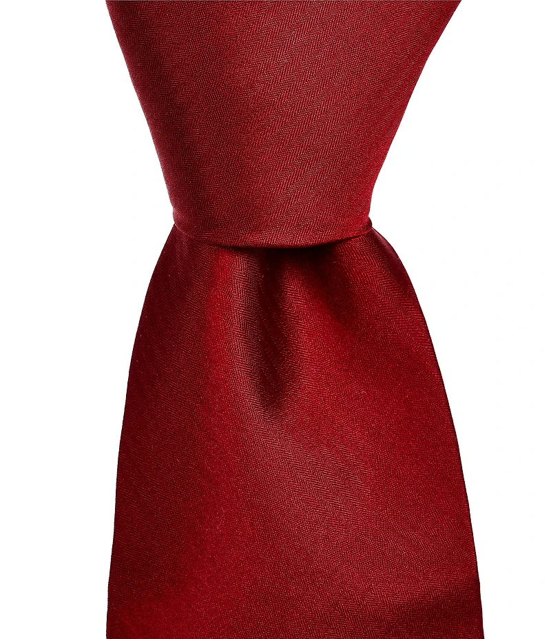 Murano Prom Solid 3#double; Narrow Silk Tie