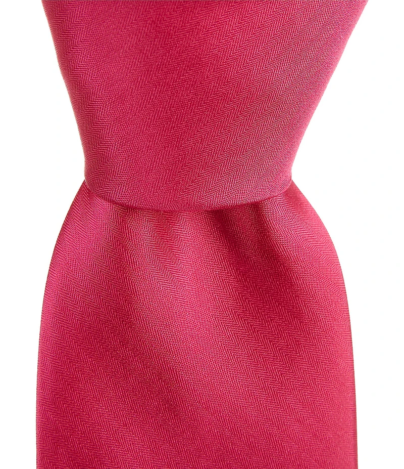 Murano Prom Solid 3#double; Narrow Silk Tie