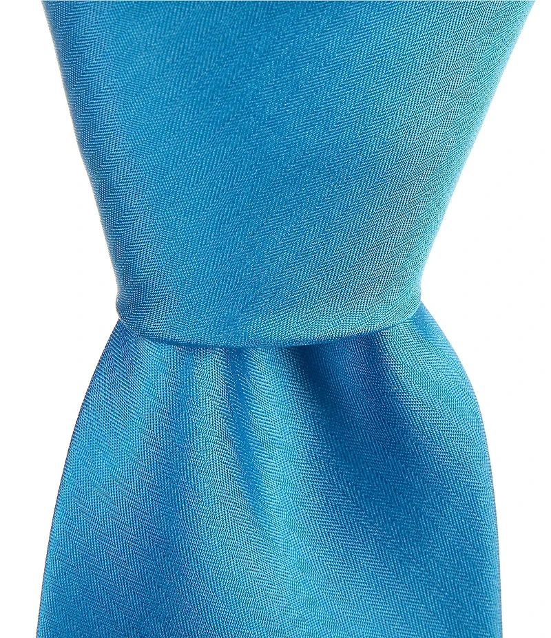 Murano Prom Solid 3#double; Narrow Silk Tie