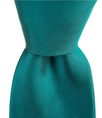 Murano Prom Solid 3#double; Narrow Silk Tie