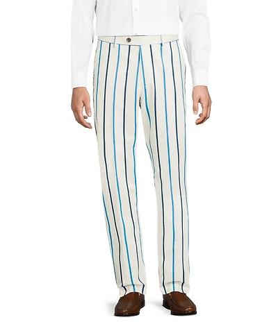 Murano Saronic Islands, Greece Collection Alex Slim Fit Chenille Stripe Suit Separates Dress Pants