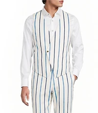 Murano Saronic Islands, Greece Collection Chenille Stripe Suit Separates Vest