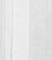Murano Saronic Islands, Greece Collection Contrast Stitch Short Sleeve Woven Camp Shirt