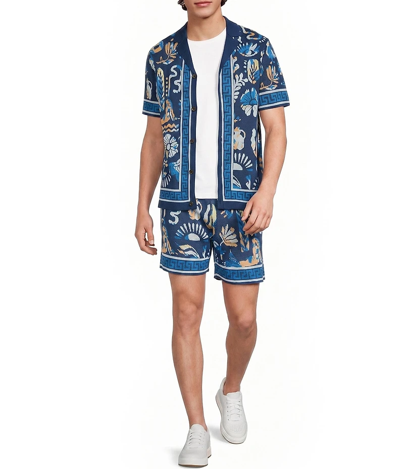 Murano Saronic Islands, Greece Collection Jacquard 5.5#double; Inseam Shorts