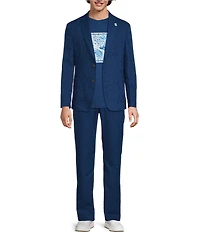 Murano Saronic Islands, Greece Collection Jacquard Slim Fit Suit Separates Jacket