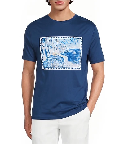 Murano Saronic Islands Greece Collection Patch Print Short Sleeve T-Shirt