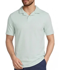 Murano Saronic Islands Greece Collection Solid Slim Fit Textured Short Sleeve Polo Shirt