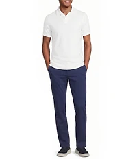 Murano Saronic Islands, Greece Collection Solid Slim Fit Textured Short Sleeve Polo Shirt