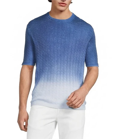 Murano Saronic Islands, Greece Collection Textured Dip Dye Short Sleeve T-Shirt