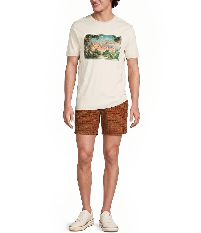 Murano Seville Collection Classic Fit Scenic Print Short Sleeve T-Shirt