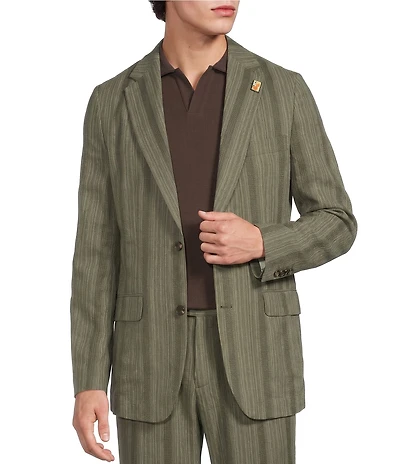 Murano Seville Collection Classic Fit Stripe Suit Separates Jacket
