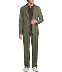 Murano Seville Collection Classic Fit Stripe Suit Separates Jacket