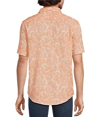 Murano Seville Collection Paisley Jacquard Classic Fit Short Sleeve Woven Shirt