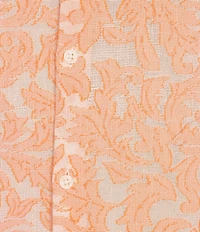 Murano Seville Collection Paisley Jacquard Classic Fit Short Sleeve Woven Shirt