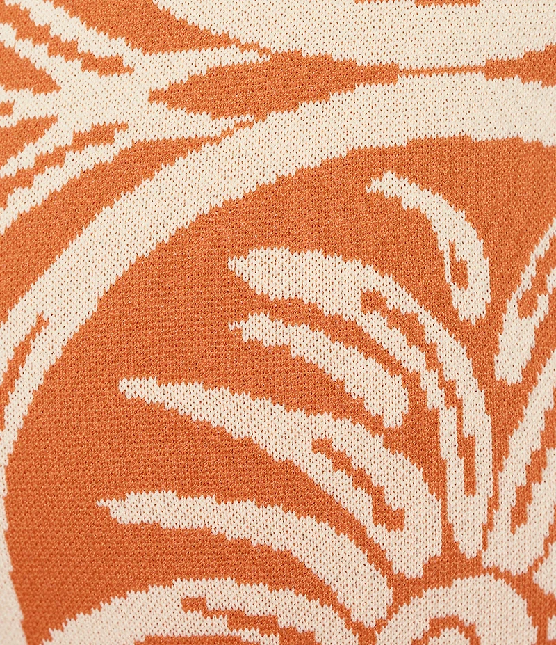 Murano Seville Collection Palm Print Jacquard 5.5#double; Inseam Shorts