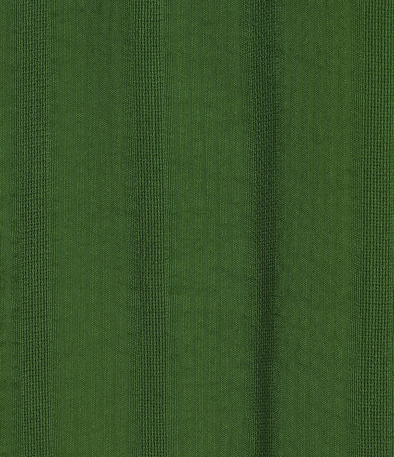 Murano Seville Collection Seersucker Stripe Mandarin Collar Short Sleeve Woven Shirt