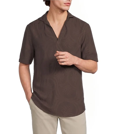 Murano Seville Collection Sheer Short Sleeve Popover Shirt