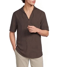 Murano Seville Collection Sheer Short Sleeve Popover Shirt